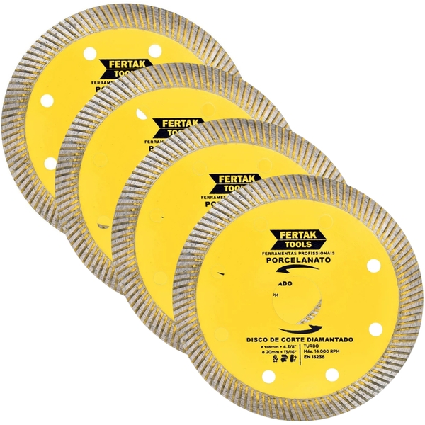 Disco De Corte Para Porcelanato 105x20mm | 04 Un